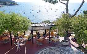 Die Frühstücksterrasse